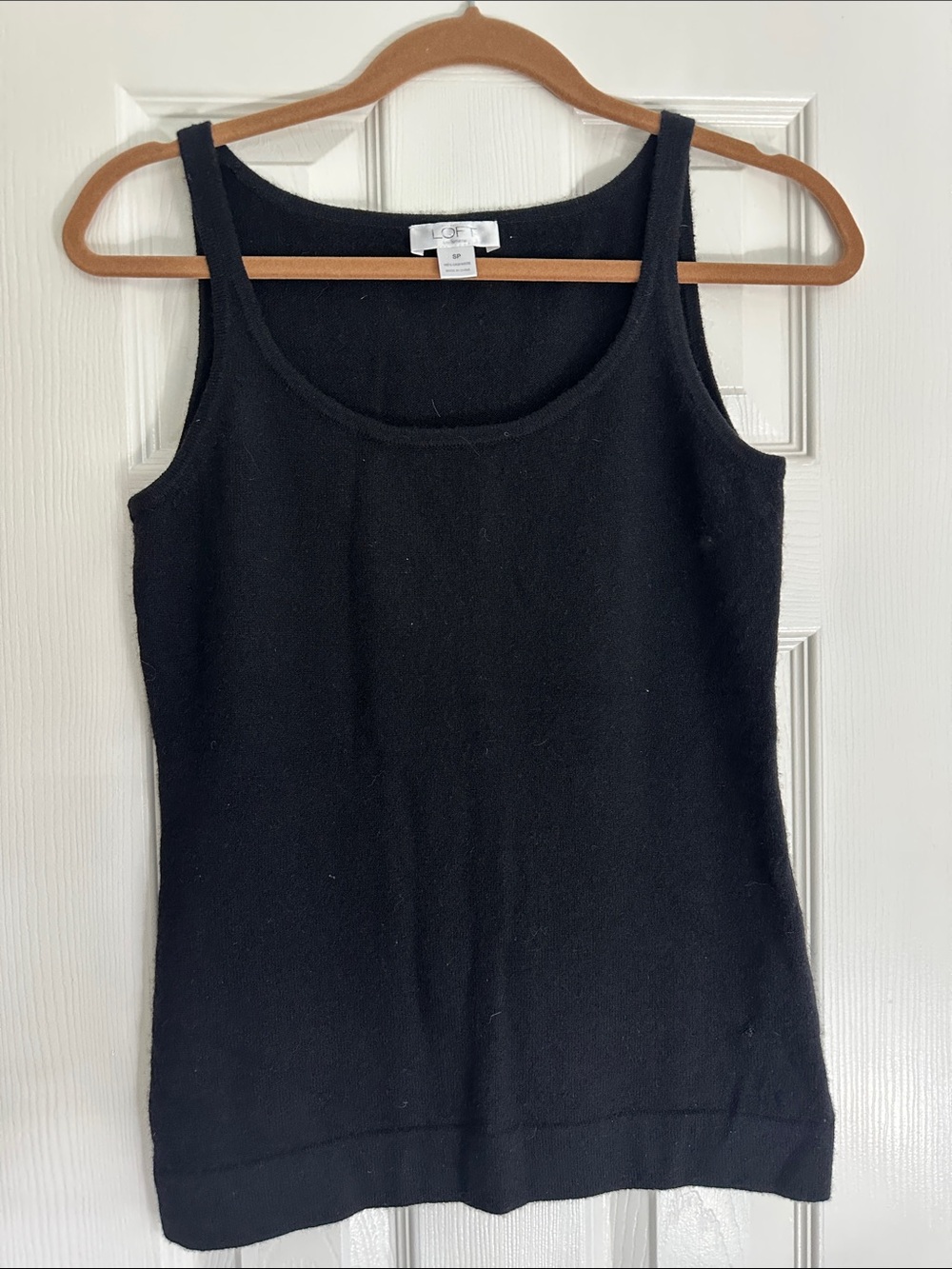 LOFT 100% cashmere Scoop Neck Tank Top SP